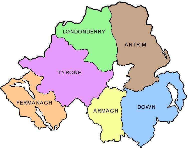 NI area Map